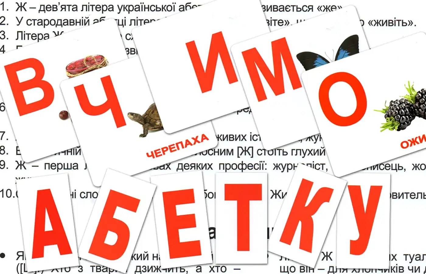 Розвиваючі ігри та вправи для вивчення алфавіту