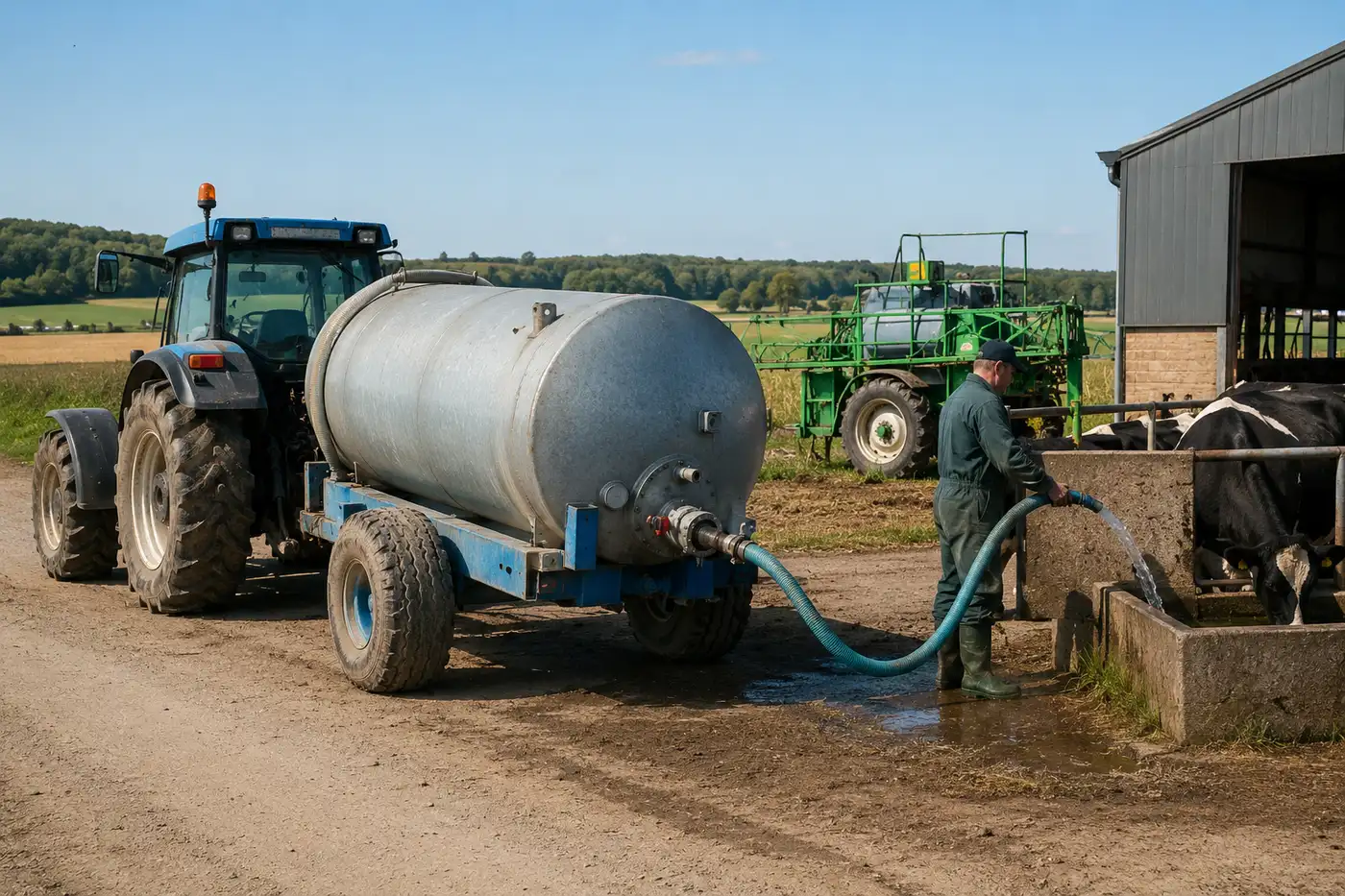 Бочка для води на трактор для зручної роботи в господарстві