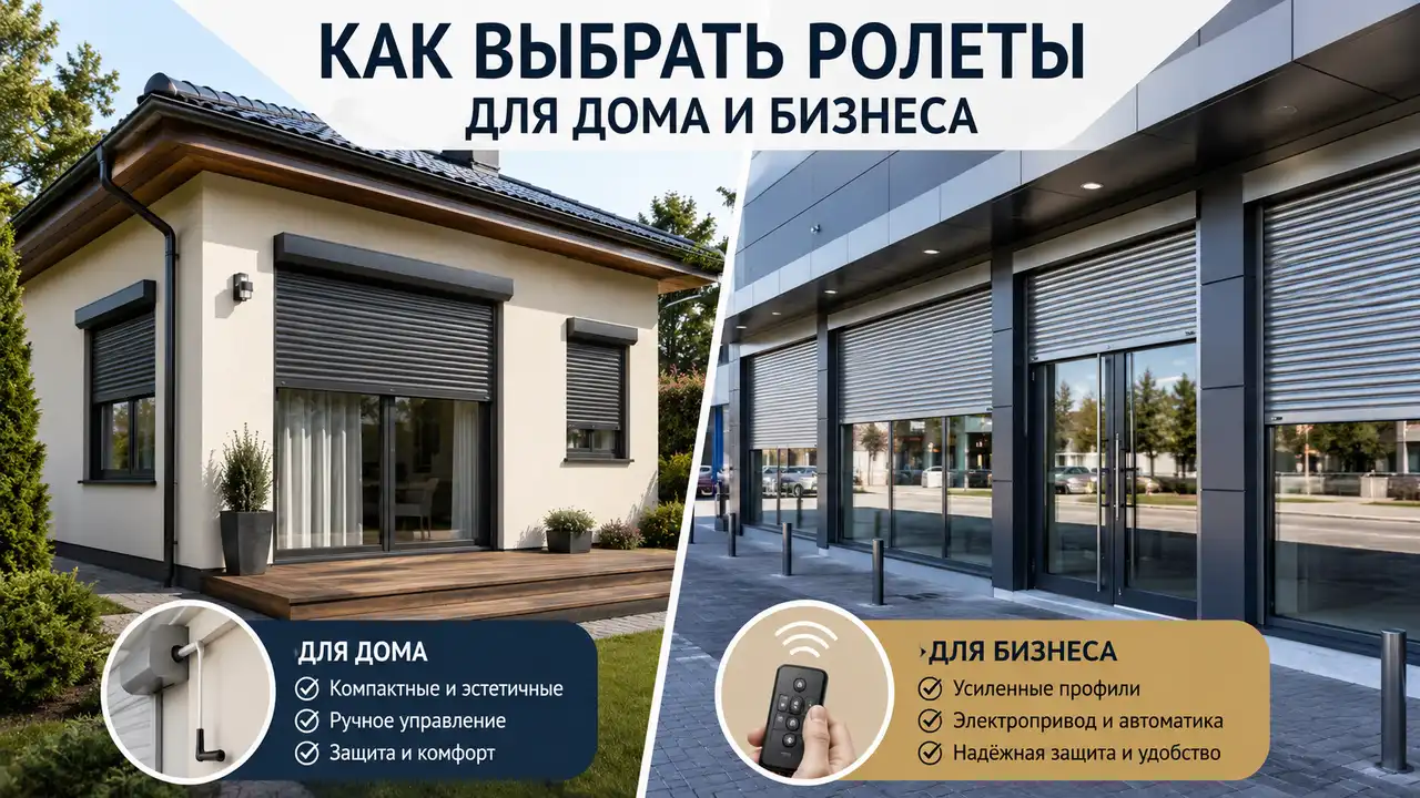 Защитные ролеты для дома и бизнеса: как выбрать надежную систему 2 Как выбрать ролеты для конкретного объекта